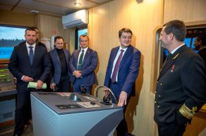 Робоча поїздка Голови Верховної Ради України Дмитра Разумкова до Херсонської, Миколаївської та Одеської областей. Миколаїв. Ознайомлення з роботою філії 